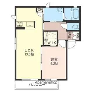KASTANIE WIESEⅡ【201号室】の間取り