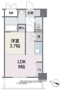 アビターレ春吉【3階】の間取り