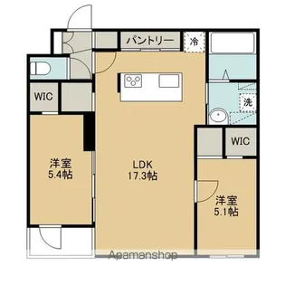R−FINO千歳末広【2階】の間取り