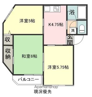 ハピネスヴィレッヂ1【2階】の間取り