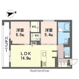 ソフィーガーデン【202号室】の間取り