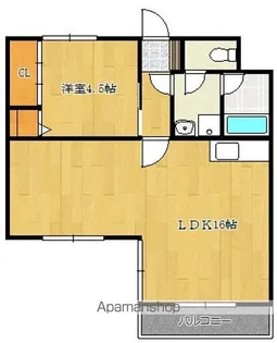 リバーヒル勧学【202号室】の間取り
