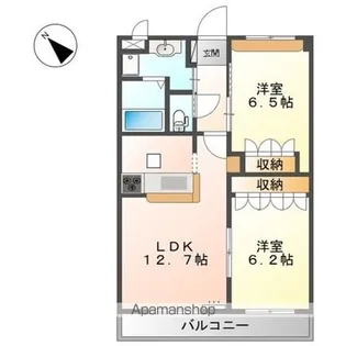 レマルージュ【102号室】の間取り