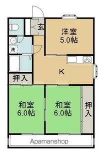 ヴィラヴィスタ【302号室】の間取り