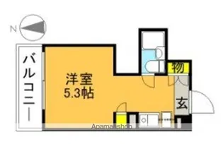 プリンセスコート赤堤【4階】の間取り
