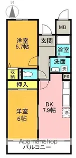 シャルマン【303号室】の間取り
