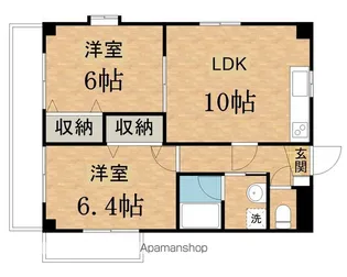 パティオハイム【101号室】の間取り