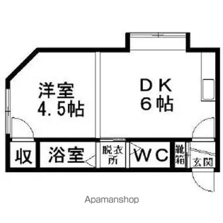 オプスシーズ【205号室】の間取り