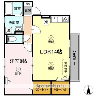 ペンテニューン【2階】の間取り