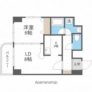 ブリッジひばりが丘【905号室】の間取り