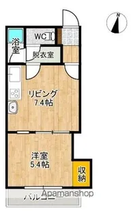 コーポラスNAO【207号室】の間取り