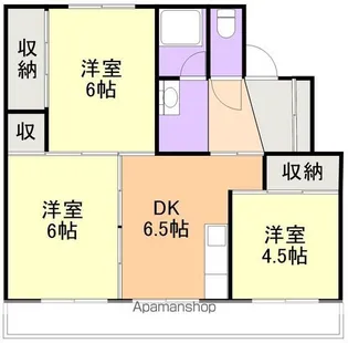 80HILLS八代Ⅱ【402号室】の間取り