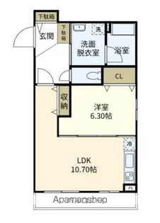 ライフピアモア湘南【1階】の間取り