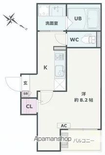 JACK KOGUKIⅠ【2階】の間取り