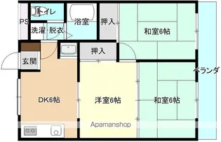 パストラルタケイ【102号室】の間取り