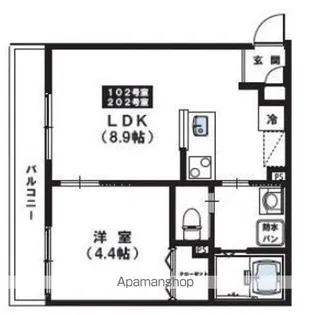 MAISON CALME【1階】の間取り