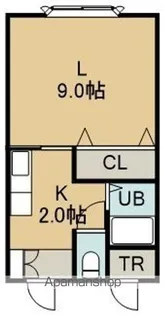 1Kの間取り画像