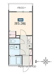 MELDIA柏【3階】の間取り