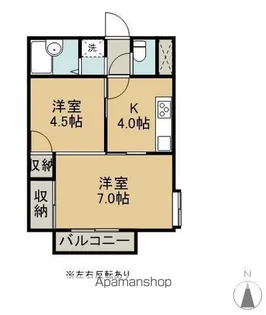 五百淵グリーンガーデンC棟【2階】の間取り