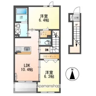 LULU AINA(ルルアイナ)【2階】の間取り