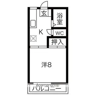 シャンヴィラージュ【201号室】の間取り