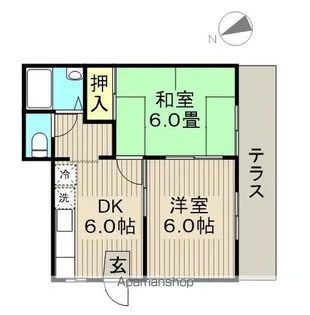 カーサ市川【101号室】の間取り