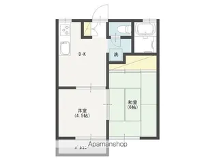 コーポ新子安【2階】の間取り