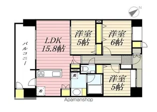 S−RESIDENCE愛宕SOUTH【508号室】の間取り