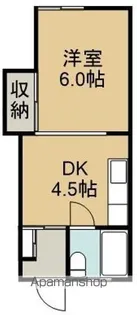 ハイツわかさ【106号室】の間取り