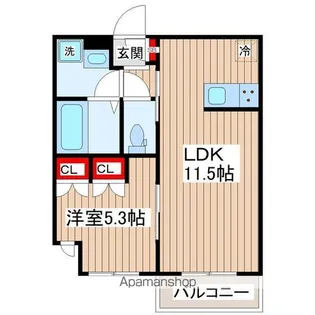 プラネッツ【103号室】の間取り
