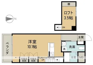 ロフティ五日市【107号室】の間取り