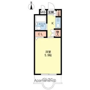ジョイフル守山【404号室】の間取り