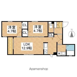 precious SHINSAKAE【3階】の間取り