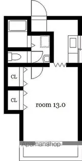 コーポダイワ【207号室】の間取り