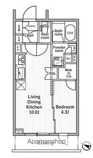 NIDO MOTOHASUNUMA【1階】の間取り