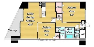 シュワーブ三国ヶ丘【7階】の間取り