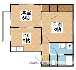ハイツオリーブ【201号室】の間取り