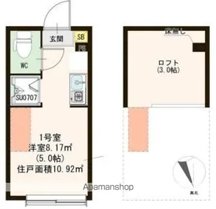 ミルフォード上鷺宮【1階】の間取り