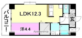 ロイヤル・ステージ樽味【605号室】の間取り