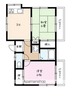ハイムフレグランス【201号室】の間取り