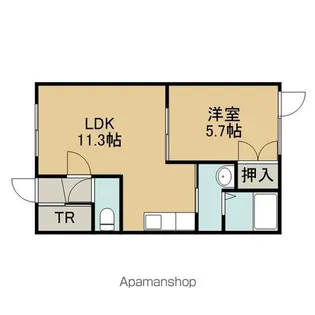 ロイヤルハイム新中野E【203号室】の間取り