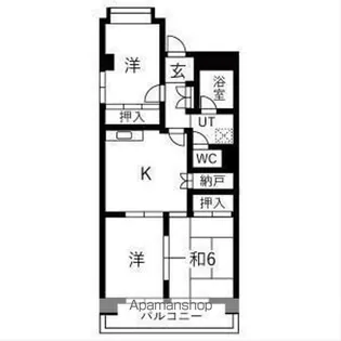 シャンポール幹Ⅰ【305号室】の間取り