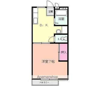 アレーテー【1階】の間取り