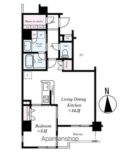 デュオステージ鷺ノ宮【2階】の間取り