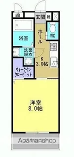 オレンジ【1-C号室】の間取り