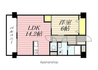 ロマネスク大名【508号室】の間取り
