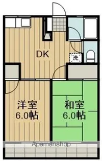 シティハイムサカモト【203号室】の間取り