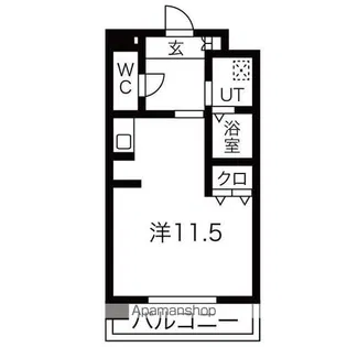 ブロンメゾン平和【6階】の間取り