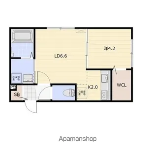 BELLE MAISON GRACE相生(ベルメゾングラース)【1階】の間取り