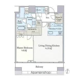 パークコート渋谷ザタワー【30階】の間取り